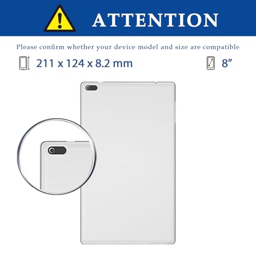 Coque Lenovo Tab 4 8 TB-8504F antichoc grise avec support vidéo - 2