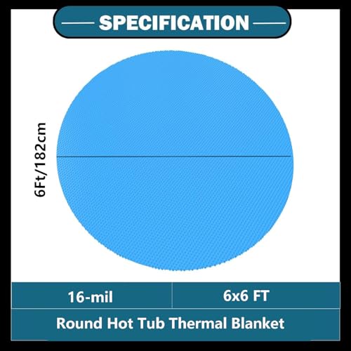 Cubre Piscina Térmico Solar 6x6 FT Azul miniatura 2
