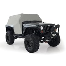 Smittybilt 1061 Gray Water-Resistant Cab Cover with Door Flap