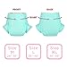 Littleforbig Adjustable Tapes Adult Diaper 10 Pieces - ABDry Ultra Absorbent Diapers 6500 mL Green (Medium 28