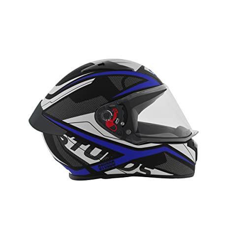 Image of Studds Thunder Full Face Helmet D4 with Clear Visor (Matt Black N1, XL)