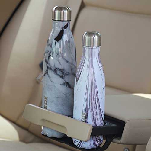 Image of BJPKPK Stainless Steel Water Bottles 17 oz Reusable Travel Sports Water Bottle,Lily Wood Graphics