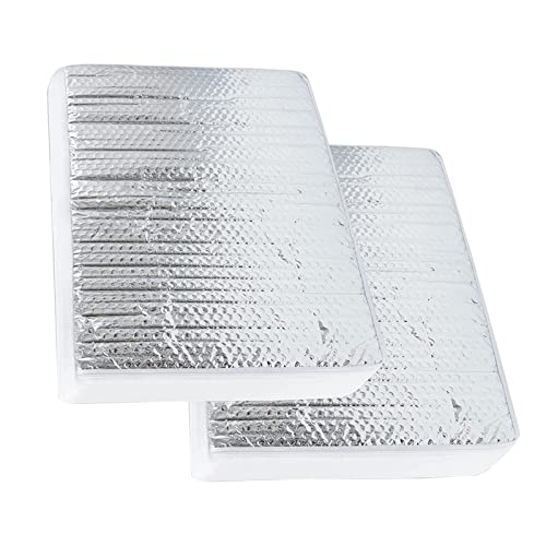 PRUNkuar RV Vent Insulator, 14" x 14" x 3" RV Vent Pillow RV Skylight Insulator with Reflective