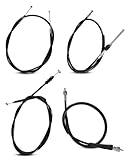 Motorcycle Brake Cable Throttle Speedometer Cable Set Fit for Honda CT90 Trail 90 K2 K3 1970 1971 Replace 45450-102-010 43460-102-000 17910-102-000 44830-077-000