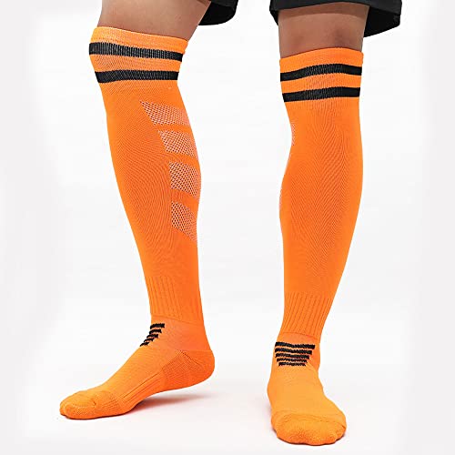 Legou mannen kind hoge buis voetbal sokken mannen verdikte handdoek bodem lange buis sport sokken kinderen knie sokken - Afbeelding 6