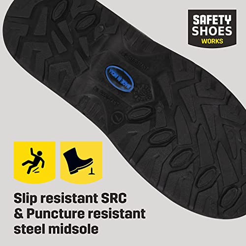 RAYS-Mens-Ankle-Length-Safety-Shoes-with-Steel-ToeBlack6-11UK