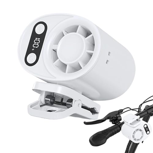 Ventilador portátil de clip con pantalla LED digital y carga USB 7