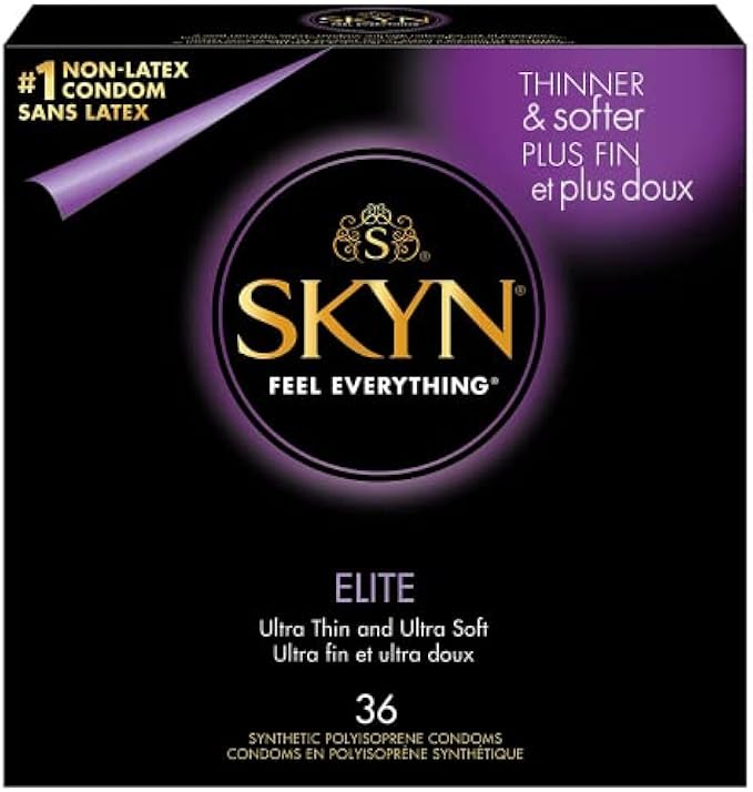 SKYN Elite – 36 Count – Ultra-Thin, Lubricated Latex-Free Condoms