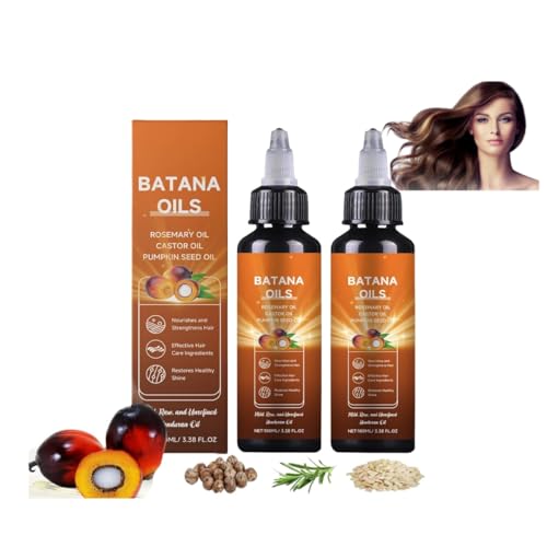Aceite de Battana: aceite natural de romero, ricino y semilla de calabaza para el crecimiento del cabello y reduce la rotura | Suero para el crecimiento del cabello