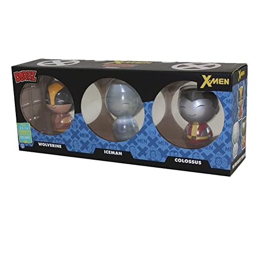Funko - Figurine Marvel X-Men - 3-Pack Wolverine Iceman Colossus Exclu Dorbz 8cm - 0849803095420