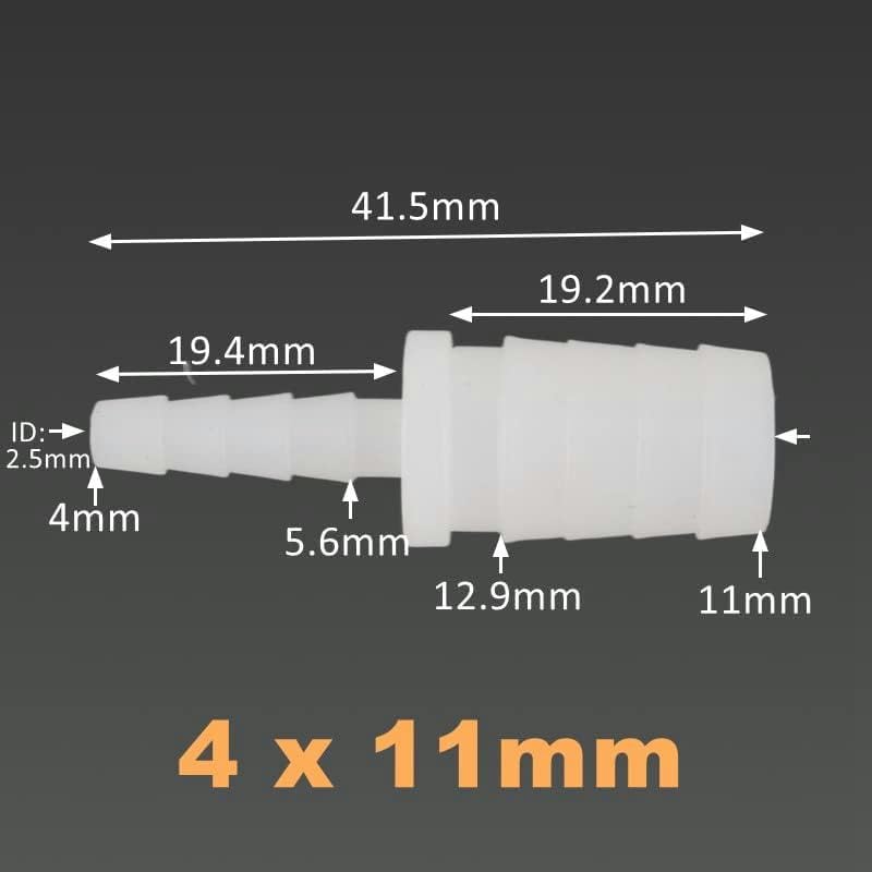 5 ~ 500 pezzi 4 6 8 10 12 mm connettore di riduzione acquario serbatoio pompa aria giardino irrigazione tubo giunzione - 200 pezzi, da 6 a 10 mm-200 pezzi, da 6 a 8 mm