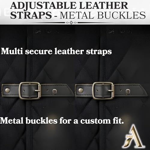 Image of AnNafi Gambeson Coat Aketon Jacket Armor, Costumes Dress SCA Medieval Thick Padded Full Length