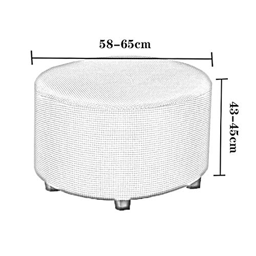 Perfk Pouf Rotondo Poggiapiedi Portaoggetti