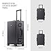 LEVEL8 Gibraltar Aluminum Zipperless Luggage 20 Inch, Hardside Carry on Suitcases with Wheels Tsa Lock, 8 Spinner Wheels, Dark Grey