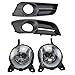 TXKMO 2pcs Fog Fog Fog Fog Fan Lampada Lampada Assemblaggio Fari/Adatta for Corolla 2004-2006 H11 (Color : Halogen Frame)