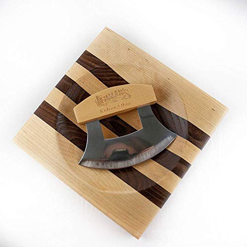 Comparison: Best Knife For Chopping Herbs 9 Lehman's ULU Knife and Chopping Bowl, Curved Stainless Steel Rocker Knife Chops and Minces Salad, Vegetables and Herbs, Comes with Hardwood Chopping Bowl Cutting Board