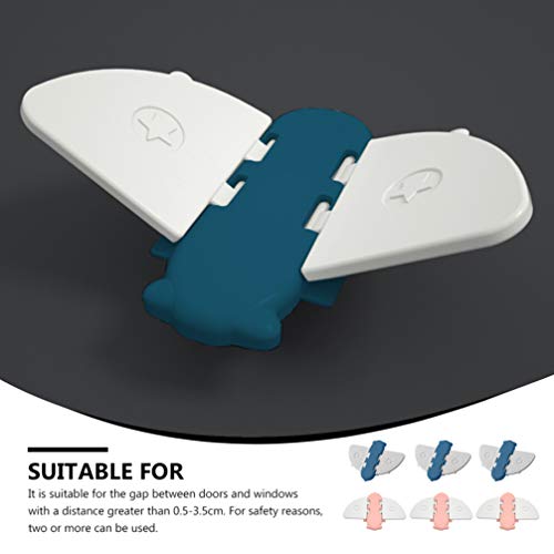 STOBOK 6Pcs CrianÃ§as Fechadura de Porta Deslizante Autoadesiva SeguranÃ§a BebÃª Guarda-Roupas Porta