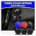 Universal Push Start Button Cover Metal Ball-Bar Starter Switch Knob Red Car Interior Accessory(Black,For Honda)