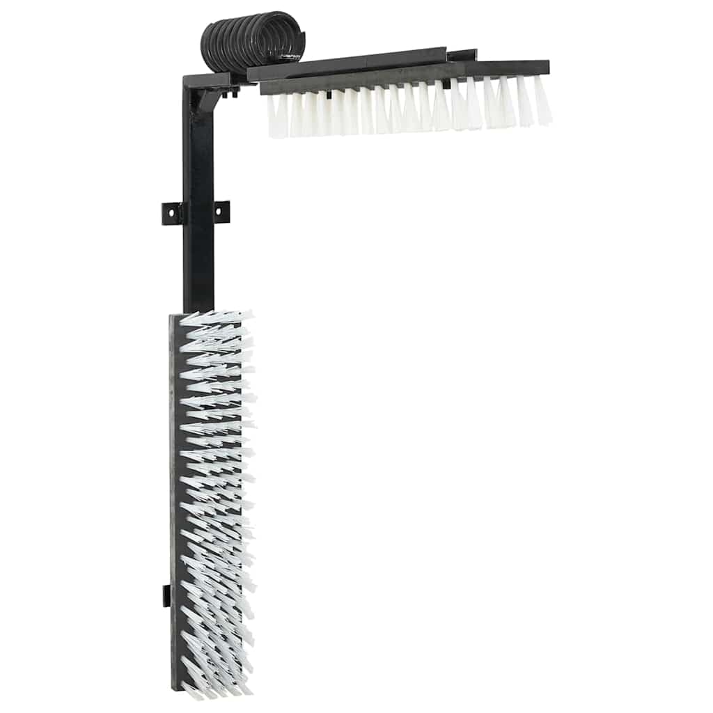 Solivagant Spazzole per Il Bestiame Nero e Bianco 84 x 10 x 91 cm PVC,Nero,7.38kg