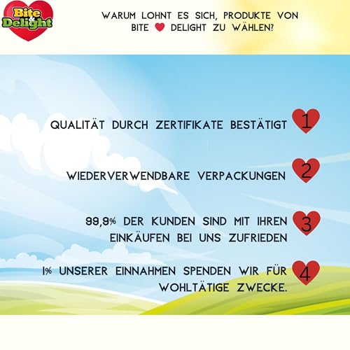 Bite & Delight 3kg Papageienfutter Großsittichfutter Futter for Grosse Papageien für Aras Amazonen Graupapageien Kakadus Vitaminreich Vogelfutter