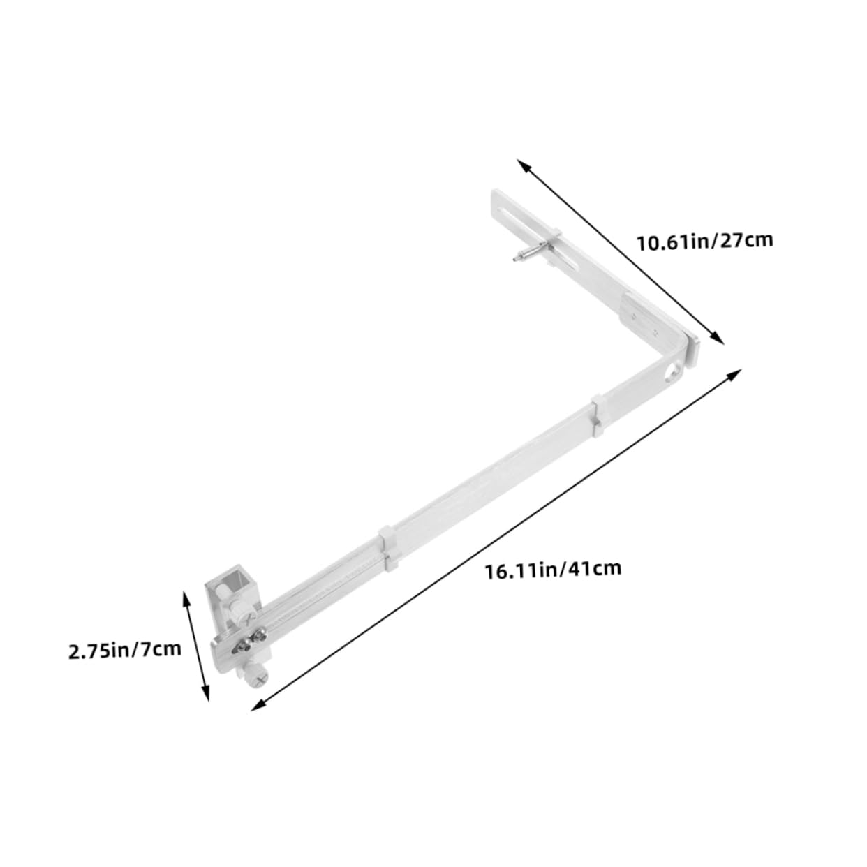 BESPORTBLE 2 Stücke Aluminium Legierung Aquarium Licht Halter Verstellbare Klemme Lampe Hängen Halterung Metall Unterstützung Für Glas Terrarium Aquarium