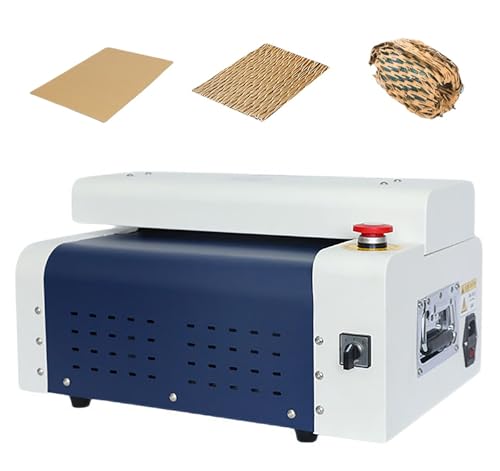 ZHJOPP Trituradora de Papel, máquina de llenado de envases de Nido de Abeja, trituradora de cartón, máquina cortadora de cartón de desecho y cortadora de Tiras (425MM)