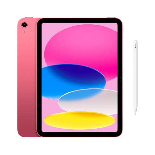 Image of Apple iPad 11-inch: A16 chip, 11-inch Model, Liquid Retina Display, 512GB, Wi-Fi 6, 12MP Front /12MP Back Camera, Touch ID, All-Day Battery Life - Pink with Apple Pencil (USB-C)