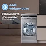 COMFEE' Slimline Freestanding Dishwasher CDWEF1036ESS-UK 45cm Wide With 10 Place Settings, Whisper Quiet 44dB, Auto Wash, Auto Open Drying, Energy Class D, Stainless Steel - Image 6