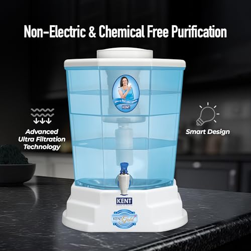 KENT Store KENT Gold Plus Gravity Water Purifier 20L White - Image 5