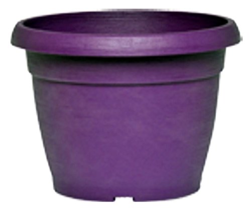 Jarrón Similcotto cepillado redondo morado 40 cm