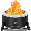 BALI OUTDOORS Smokeless Fire Pit Wood Burning Pellet Firepits with Ash Pan, 22inch Portable Fire Pit Low Smoke Bonfire Fire Pit for Outside Picnic Camping Patio Backyard