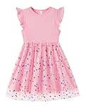 PATPAT Toddler Girls Tulle Dress Tutu Birthday Princess Dresses Formal Photo Shoot Outfit Summer Clothes 5-6 Years