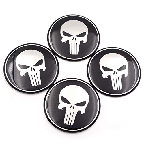 4Pcs BISCIONE LOGO - ADESIVI PER COPRIMOZZO