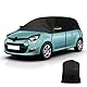 Opaltool Halbgarage Kompatibel mit Renault Twingo 1993-2024, Autogarage Softtop Halbabdeckung mit verstellbaren Haken und reflektierenden Streifen Ohrenkappen