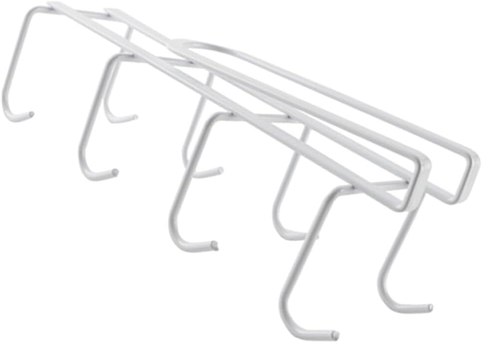 Hemoton Mug Rack Under Cabinet Cup Hanger Organizer for Coffee Mugs and Cups Space-Saving Storage for Kitchen Easy Installation and Stylish Home Decor
