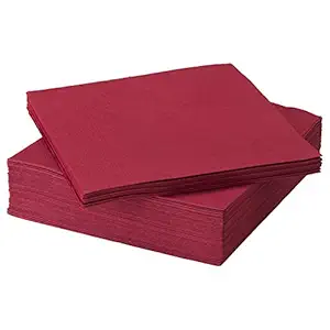 Primrose 3 Ply Tissue Paper Napkin | Paper Napkin | Kitchen Napkin | Table Napkin | Dinning Table Napkin (3 Ply Dark Red 15