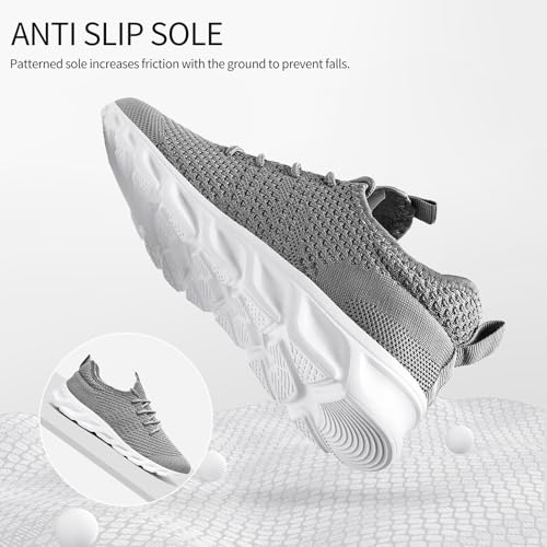 Image of WCIDFY Women Men Running Tennis Shoes Unisex Slip On Gym Walking Shoes | Lightweight, Breathable mesh, Non Slip, Flexible, Comfy, Fashion Sneakers for Daily, Workout, Work, Traveling, Sports, Casual