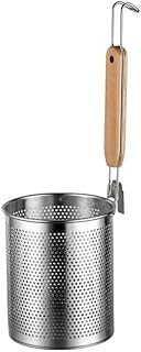 Fry Basket Stainless Steel Thickened Frying Basket for Deep Fryer Can Be Used for Snacks, Chicken Thighs, French Fries