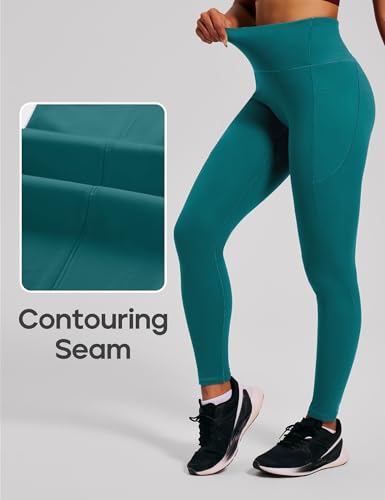 Image of Heathyoga Yoga Pants with Pockets Extra Soft Leggings with Pockets for Women Non See-Through High Waist Workout Leggings
