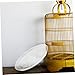 Milisten 2pcs Bird Cage Tray Reusable Transparent Potty Tray for Small Birds Parakeets and Parrots Durable Bottom Litter Holder for Easy Cleaning and Maintenance Gentle Feet
