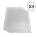 Produktbild vidaXL 4x Polycarbonatplatte Doppelstegplatten Hohlkammerplatten Polycarbonat Stegplatten Hohlkammerplatte Doppelstegplatte 4mm 121x60,5cm