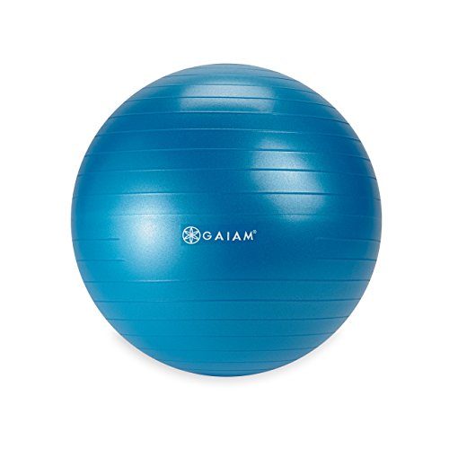 Gaiam Kids Balance Ball Exercise Stability Yoga Ball, Blue, 45cm by Gaiam - Used condition - US$14.29