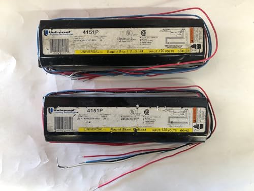 2 Universal 4151P for 1 40W/2G11/Rs 120V Rapid Start Ballast