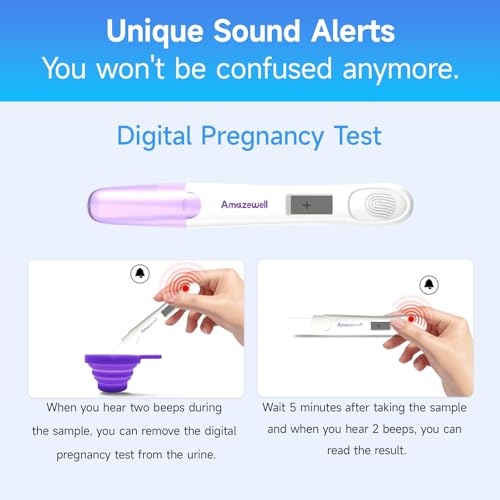 Image of Early Detection Pregnancy Test Kit, Early Result Digital Pregnancy Test at Home, Pregnancy Tests with Cup,10 Tests(2 Digital+8 Early+1 Urine Cup)