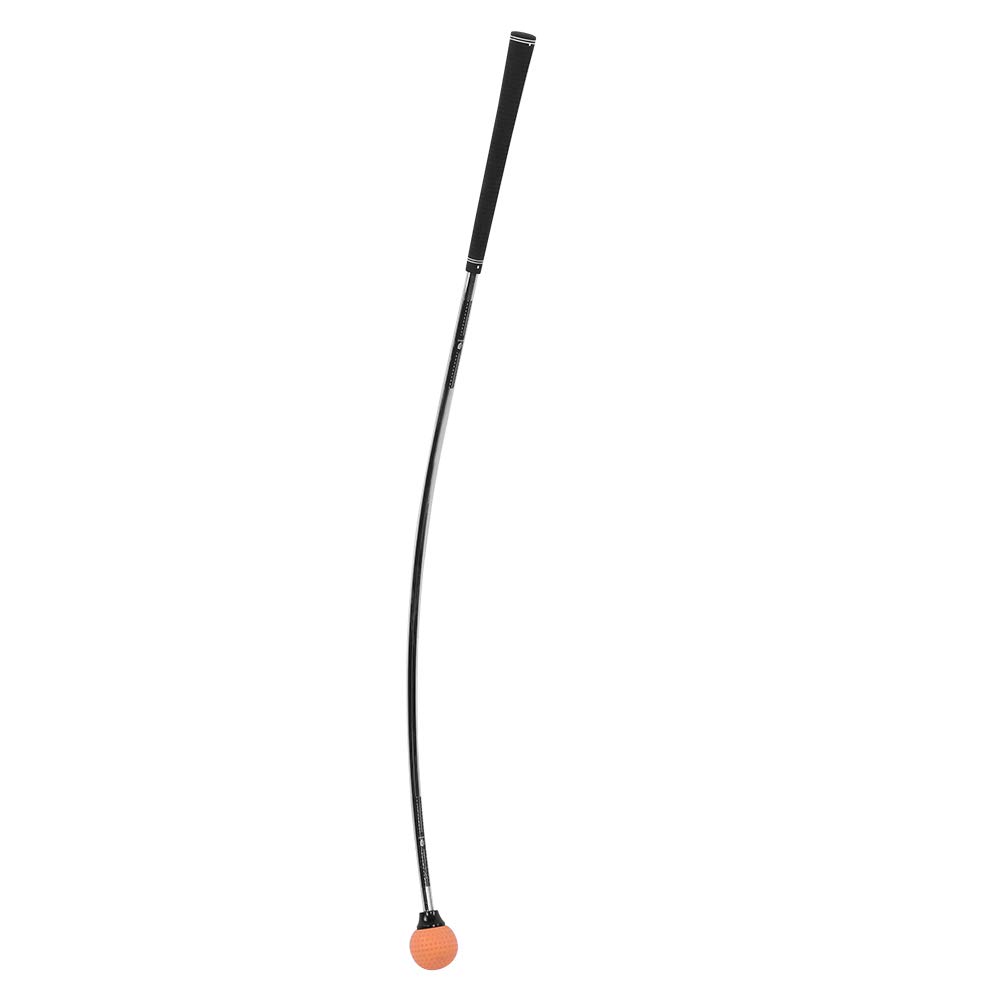 Golf Curve Swing Stick A363 Equipo de entrenamiento de entrenador de putt de goma naranja para práctica de golf en interiores y exteriores Hombres Mujeres Personas mayores