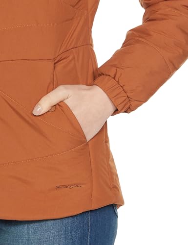 Image of Qube By Fort Collins Women's Medium-Length Bomber Jacket with Detachable Hood Stylish Winterwear for All-Day Comfort |Material: Nylon