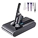 Produktbild GLOSSE Ersatzbatterie 4500mAh für Dyson V8 Lithiumbatterie Ersatz für Dyson V8 Absolute V8 Fluffy V8 Animal mit 2 Vorfiltern, 1 Schraubendreher und Bürste