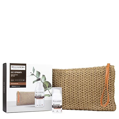 Bella Aurora Crema Facial Anti-Manchas Extra Cubriente SPF 50+ + REGALO | CC Cream | Protector Solar Anti-Manchas | Todo Tipo de Pieles, 30 ml