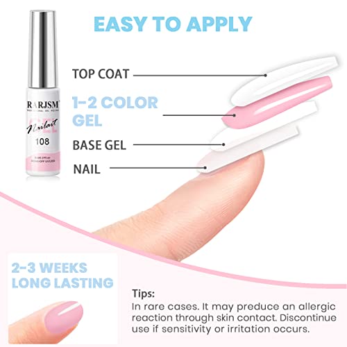 Set Gel Nail Art 12 Colores Pastel 8ml miniatura 6