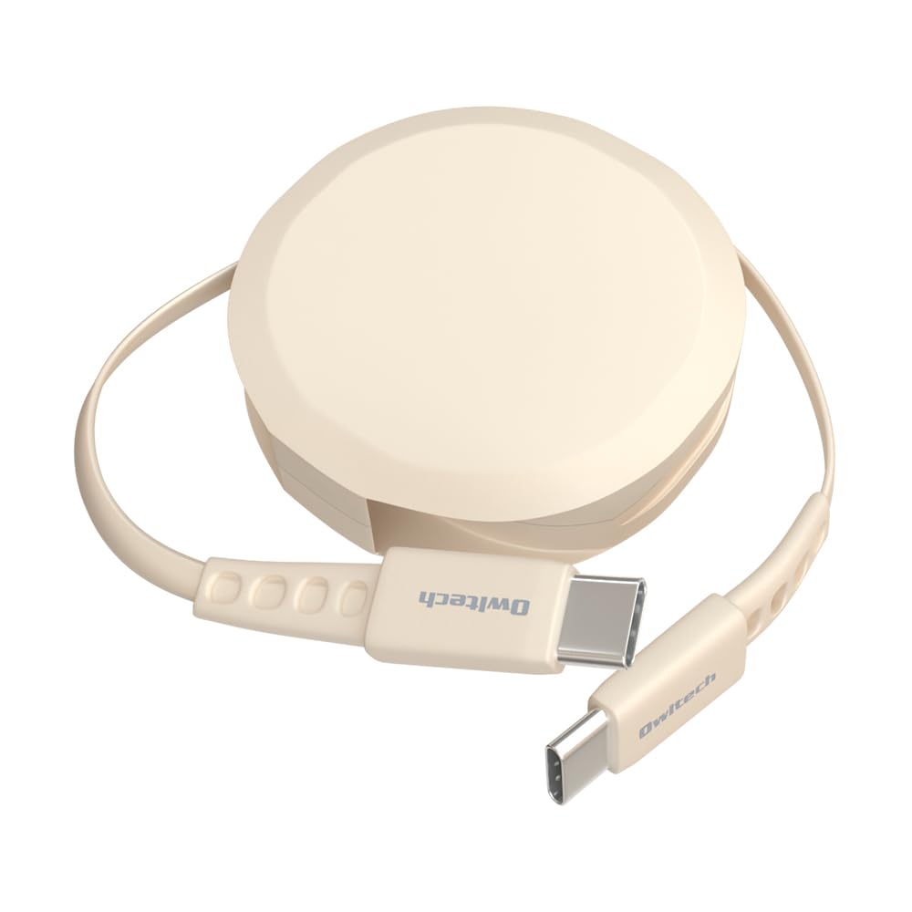 オウルテック 片引き巻取り式 USB Type-C to Cケーブル 90cm…